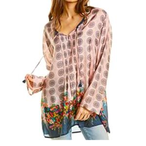 Never worn Johnny Was Cali silk tunic